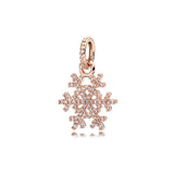 925 Sterling Silver Love Heart Charm Pendant for Bracelets Necklaces