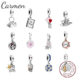 925 Sterling Silver Heart Charm Pendant Dangle