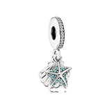 925 Silver Love Heart Charm Bead Pendant for Bracelets Necklaces