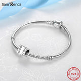 925 Sterling Silver Crystal Dice Charm for Bracelet