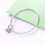 925 Sterling Silver Bracelet with Engraving Inscription for Women