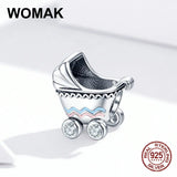 925 Silver Baby Carriage Charm for Bracelet DIY