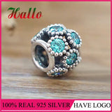 925 Silver Teal CZ Charms Beads for Bracelets & Necklaces