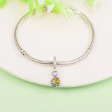 925 Silver Belle Infinity & Rose Flower Pendant for European Bracelets