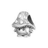 925 Silver Mushroom Charm for Bracelets DIY Silver Beads