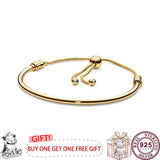 925 Silver Rose Bracelet European Charm Jewelry