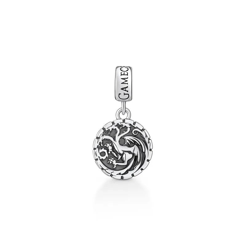 925 Silver DIY Pendant Bird Round Bead Necklace Charms Bracelet
