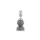 925 Silver DIY Pendant Bird Round Bead Necklace Charms Bracelet