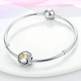 925 Silver Celestial Moon Sun Star Charm for Bracelet Pendant