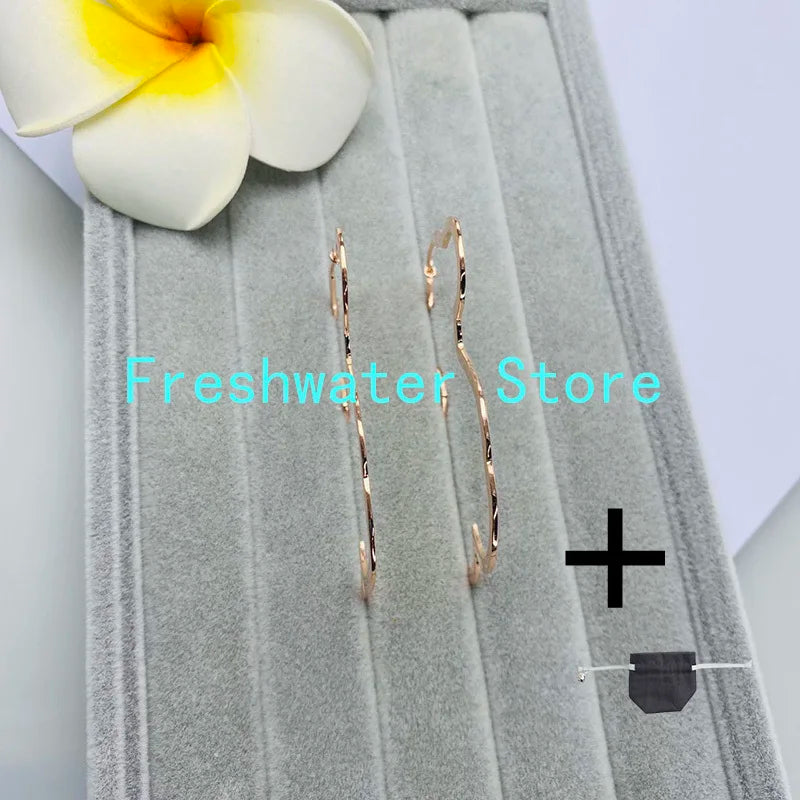 925 Silver Stud Earrings Natural Pearls Unusual Touses Jewelry
