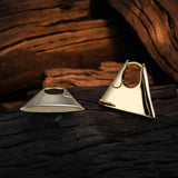 925 Silver Trapezium Hoop Earrings Wedding Party Jewelry Gift Female
