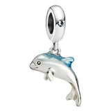 925 Silver Animal Charm with Logo for DIY Bracelet Necklace