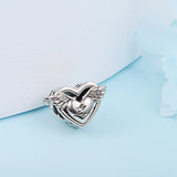 925 Silver Angel Wings & Mum Charm Bracelet Beads Mother's Gift