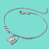 925 Silver Snake Chain Ankle Bracelet Sandal Jewelry