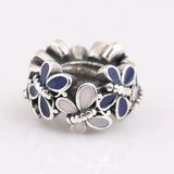 925 Sterling Silver Butterfly Spacer Beads for Bracelet DIY