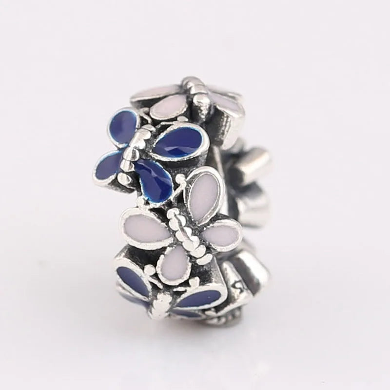 925 Sterling Silver Butterfly Spacer Beads for Bracelet DIY