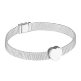 925 Sterling Silver Heart Clip Charms for Reflexions Bracelet