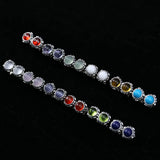 925 Silver December Stone Stud Earrings for Women