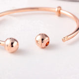 925 Sterling Silver Bracelet Open Bangle Chain Jewelry Gift