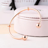 925 Sterling Silver Bracelet Open Bangle Chain Jewelry Gift