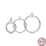 925 Silver O Letter Charm Pendant for Women Bracelet & Necklace