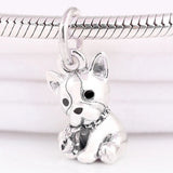 925 Silver French Bulldog Charm Puppy Pendant