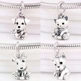 925 Silver French Bulldog Charm Puppy Pendant