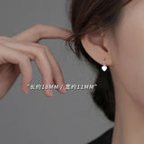 925 Silver Heart Hoop Earrings For Women Wedding Party