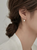 925 Silver Heart Hoop Earrings For Women Wedding Party