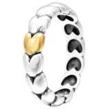 925 Silver Entwined Rope Bands Love Heart Ring Gift