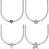 925 Silver Family Tree Heart Infinity Necklace For Charm DIY