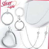 925 Silver Heart Charm Pendant Necklace Women Jewelry Gift