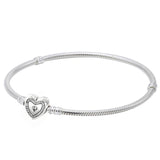 925 Silver Family Tree Heart Bracelet for Charm Jewelry