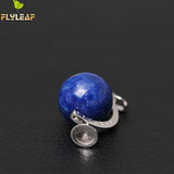 925 Silver Lapis Lazuli Globe Necklace Pendant