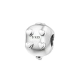 925 Silver Piggy Bank Charm Beads for Bracelets DIY Making Gift