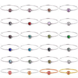 925 Silver Hearts Clasp Snake Chain Bracelet DIY Jewelry