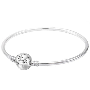 925 Sterling Silver Stars & Galaxy Rose Heart Bracelet