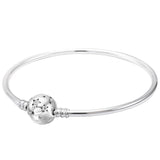 925 Sterling Silver Stars & Galaxy Rose Heart Bracelet