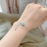 925 Silver Moonstone Planet Bracelet for Women