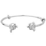 925 Silver Mouse Sliding Clasp Bracelet for Bead Charm Diy