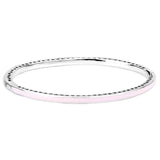 925 Silver Multicolor Radiant Hearts Crystal Bangle Bracelet Bead Charm