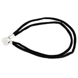 925 Silver Heart Clasp Bracelet with Silky Fabric Cord