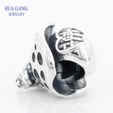 925 Silver Mushroom Frog Charms for Pandora Bracelets