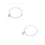 925 Sterling Silver Pan Bracelet Moments Crown O & Snake Chain Bracelet