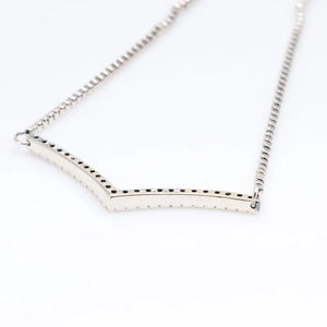 925 Sterling Silver Pan Necklace V-shaped Wish To Wear Pan Necklace For Women