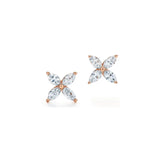 925 Silver Petal Earrings for Women