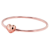 925 Silver Rose Heart Clasp Bangle for Bracelet Charm DIY Jewelry
