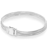 925 Silver Reflexions Snake Chain Bracelet Mesh Rose