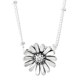 Sterling Silver Rose Petals Daisy Family Tree Of Life Heart Necklace