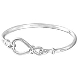 925 Silver Shimmering Wish Infinity Knot Open Bangle